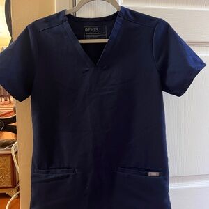 Figs Women’s Deep Blue V-Neck Shirt